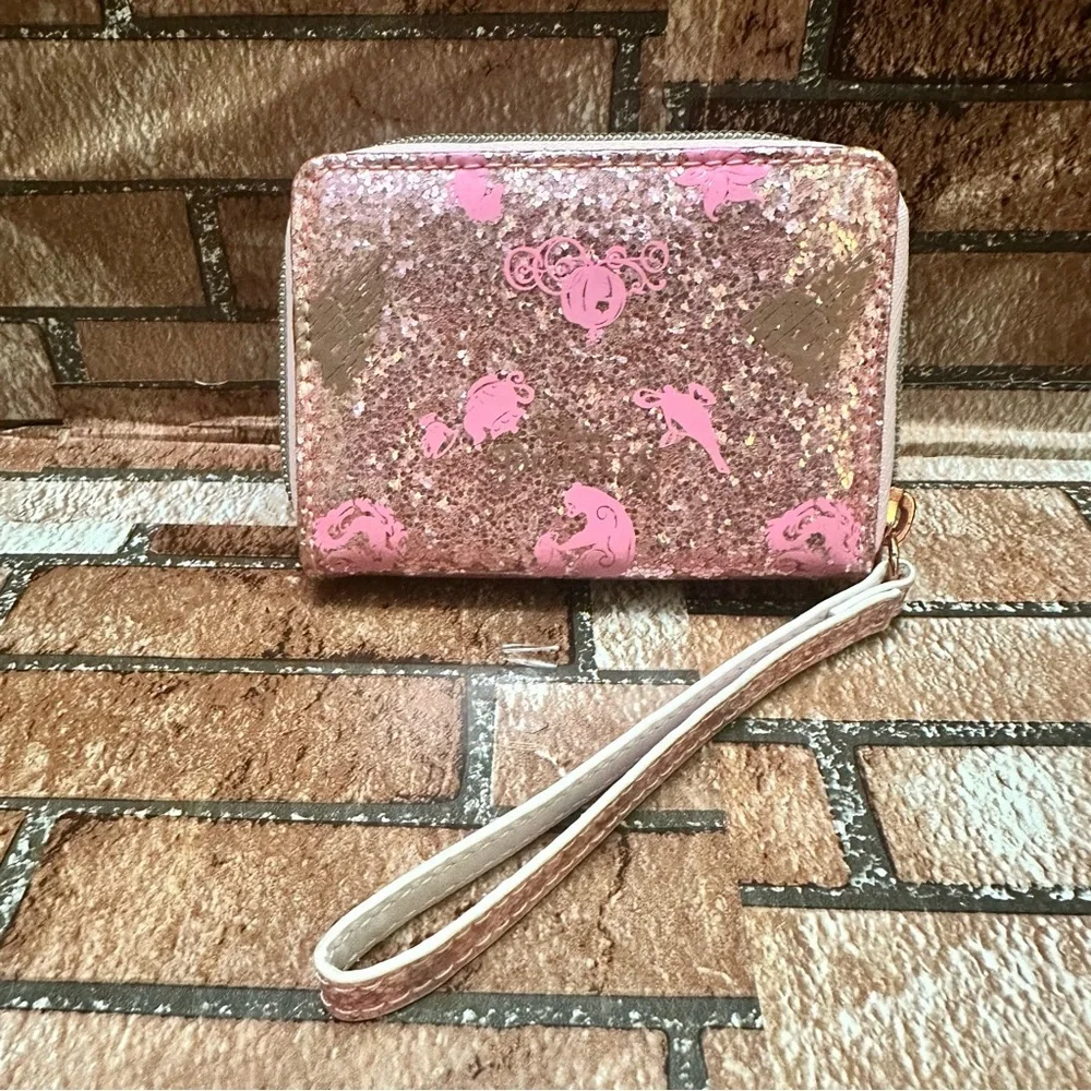 Disney Princess Pink Glitter Princess Wristlet